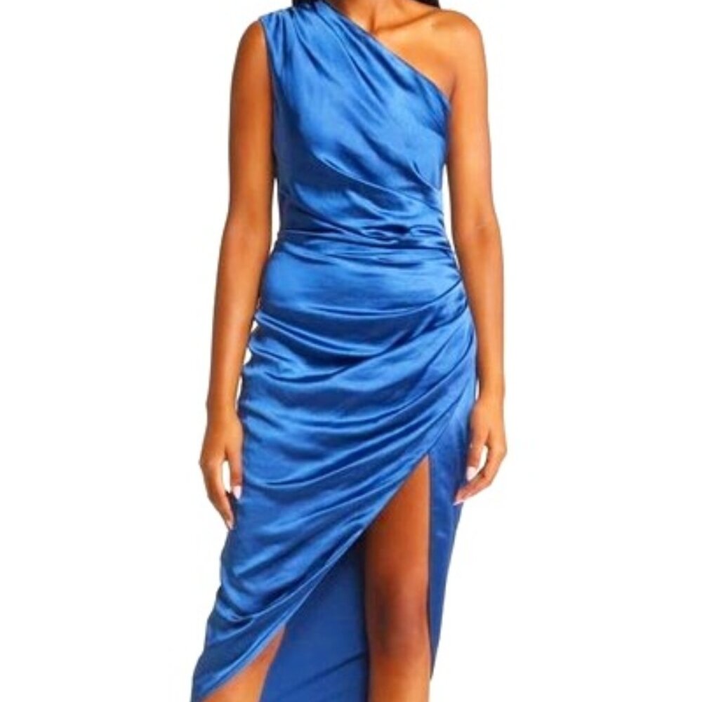 Like New Elliat Cassini One-Shoulder Dress sz XS/S